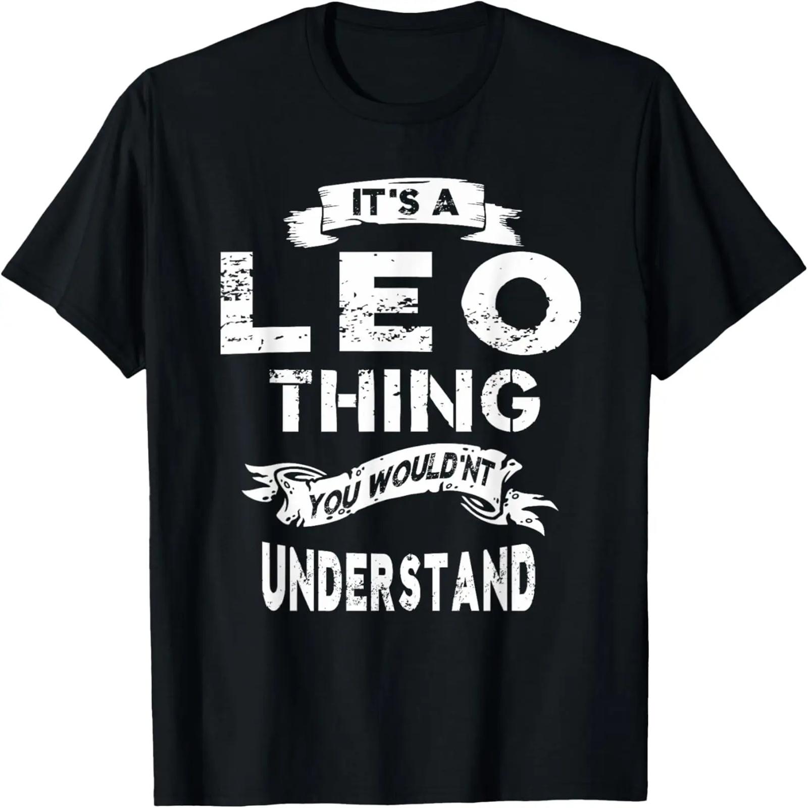 

It s a Leo Thing Zodiac Gift T-shirt For Women Men T-Shirt XXXXXL чёрный