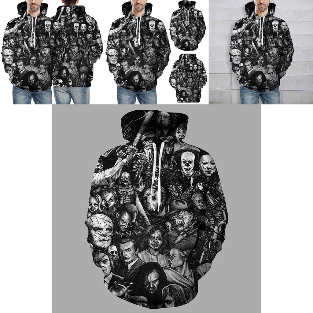 Soft And Comfortable 3d Printed Skull Hoodie For Men And Women With Drawstring Hood