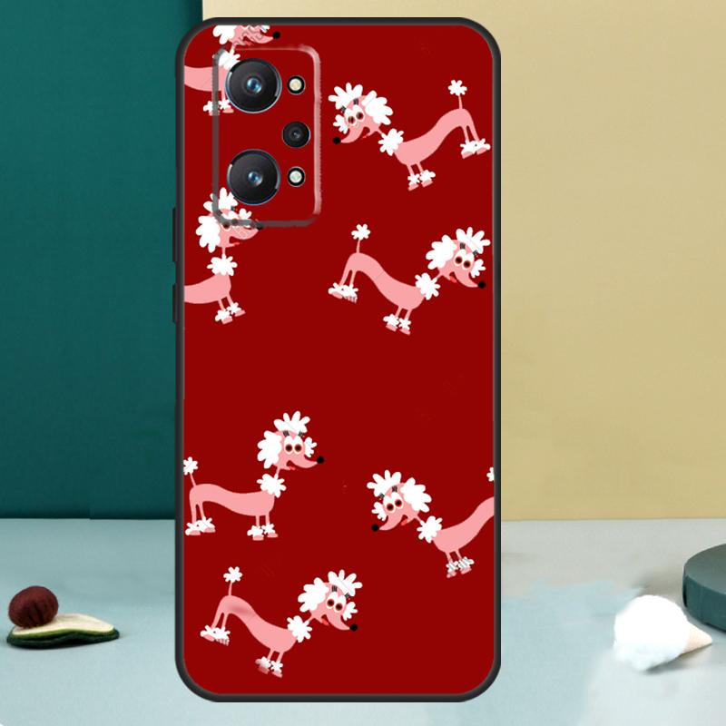 Poodles Cartoon Girly Cute For Realme GT 6T 5 6 GT 7 Pro C67 C75 C61 C55 C53 C51 C21Y C25S 10 11 12 13 14 Pro Plus Case