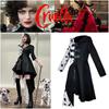 Cosplay šaty inspirované 101 dalmatiny Černobílá čarodějnice Cruella De Vil