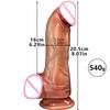 Super Soft Silicone Big Penis Realistic Dildo with Suction Cup Vagina Stimulato G-spot Curved Shaft Sex Toys For Women Men Gay