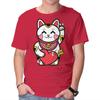 Unisex Crew Neck T-Shirt Neko Valentines Graphic Short Sleeve Casual Tee