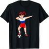 Dabbing Soccer Girl Russia Jersey Russian Football Lovers T-Shirt