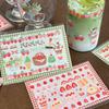 Cai Cai Xuan Matcha/Strawberry Shaved Ice Crystal Stickers - Salt-Style Girl DIY Journal Décor