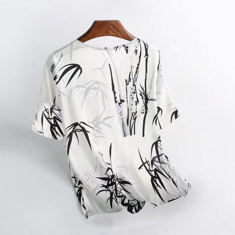 Summer Fashion Short Sleeve Crewneck T-shirt Women Loose Large Size Women's Top
