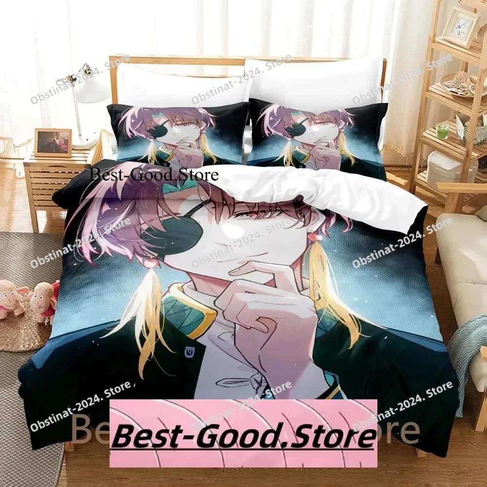Kawai Hayato Suou Beding Set Single Twin Ful Quen King-Sized Dimensionsd Dimensions Bed Linen Set Adult People Kid Bedrom Duvetcover Sets 3D Anime Bed