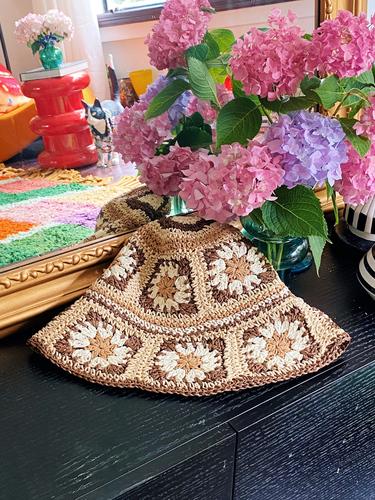 

Літній солом яний капелюх ручного плетіння, жіночий капелюх із захистом від ультрафіолетового випромінювання, жіночий пляжний рибальський капелюх Adjustable