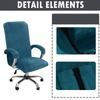 Durable Silver Fox Plush Elastic Chair Covers Dust Resistant Polyester Fabric For Home Office Seats