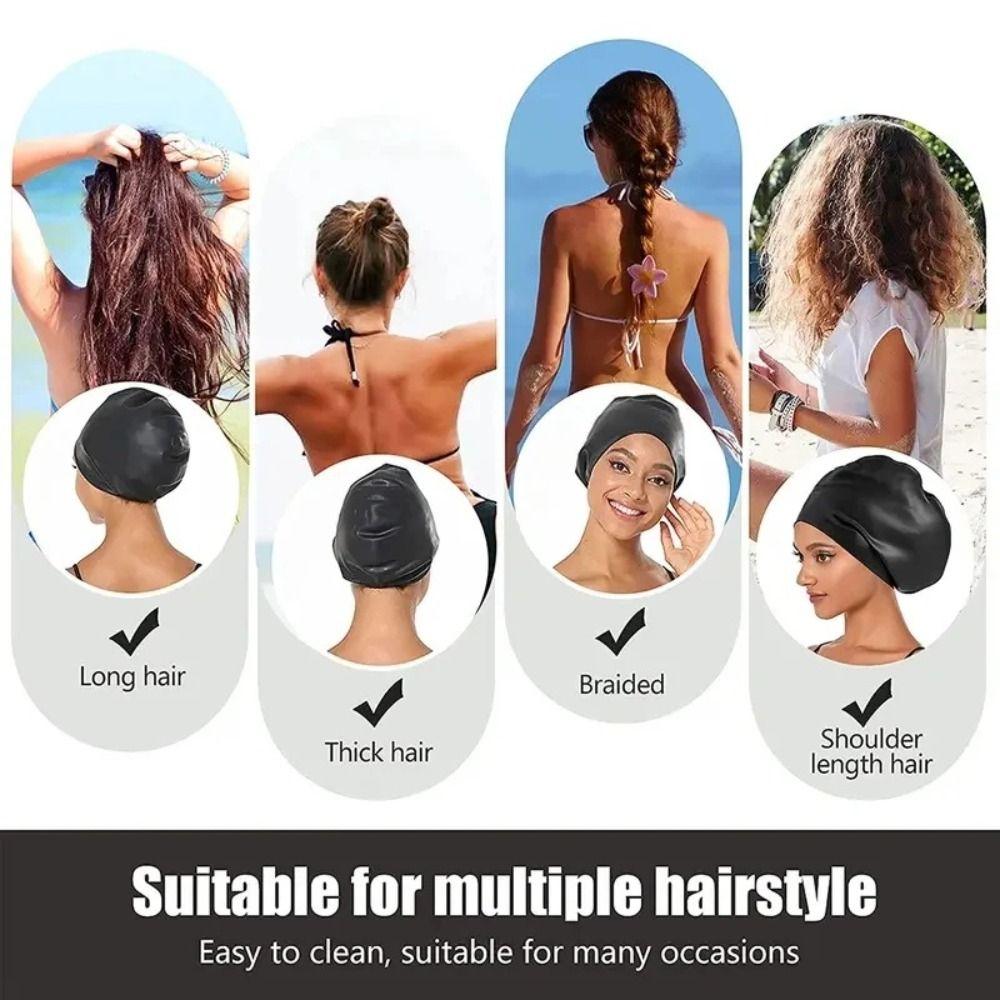 Over Size Extra Large Swimming Cap Waterproof Swimming Pool Cap Protect Ears Bathing Hats  Unisex