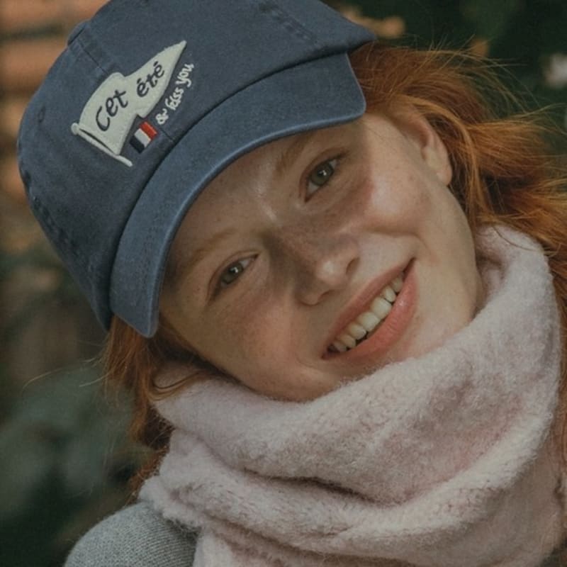 

cet ete Luanne Flag Ball Cap_Navy OS