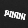 Puma Tape Logo Print Vintage American Style Crew Neck Short Sleeve T-Shirt Women Tops Black 587004-01