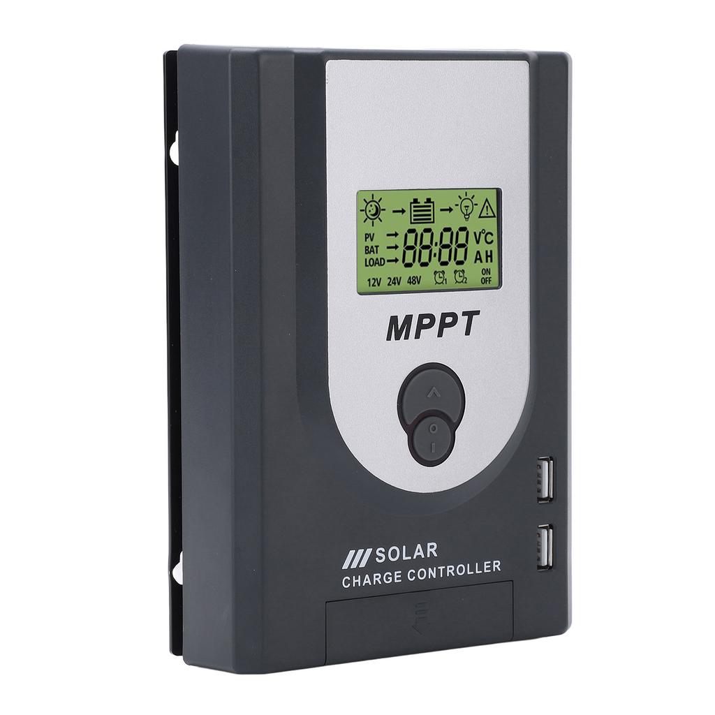 12V 24V MPPT Solar Charger Controller 10A Adjustable Parameter With Dual USB Port Solar Panel Regulator