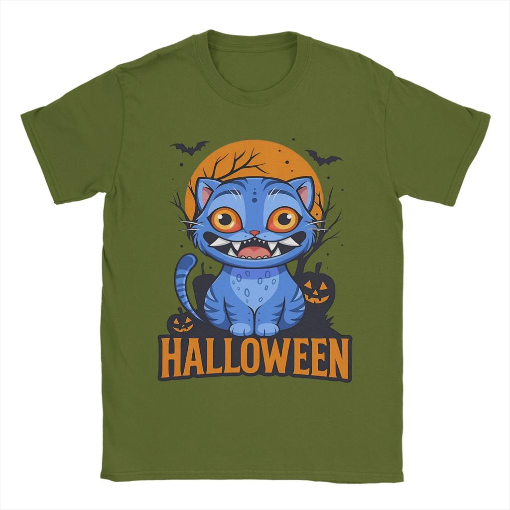 Halloween Derpy Tiger Kpop Demon Hunters T-shirt Herr Bomull Fritids T-shirts Rund Hals T-shirt Kortärmad Toppar Tryckt