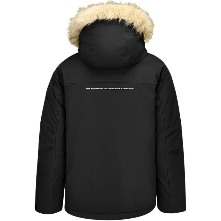 Skechers Duck Down Hooded Windproof Waterproof Warm Mid-Length Down Jacket Unisex Outerwear P425U032-0018