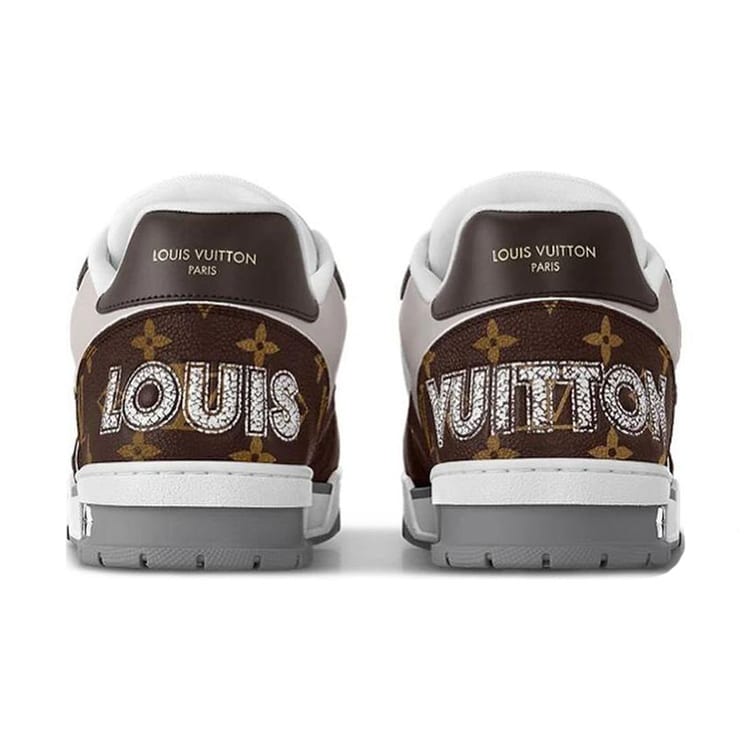 LOUIS VUITTON LV Trainer Brown Beige White 1ACD7K