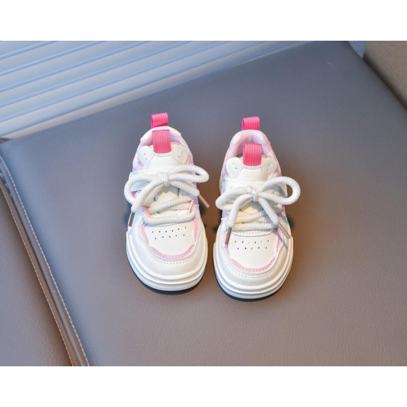 Unisex Kids' Sneakers, Children's New Arrivals Leather White Shoes, Korean-style Soft-Sole Versatile Sneakers for Toddlers and Children.