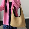 Retro Straw Shoulder Bag Stylish Simple Beach Travel Vacation Tote Bag Women Casual Versatile Handbag Summer New Underarm Bag