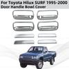 For Toyota Hilux SURF 1996 1997 1998 1999 2000 2001 ABS Chrome Car Accessories Plated Door Handle Bowl Covers Trim Paste Style