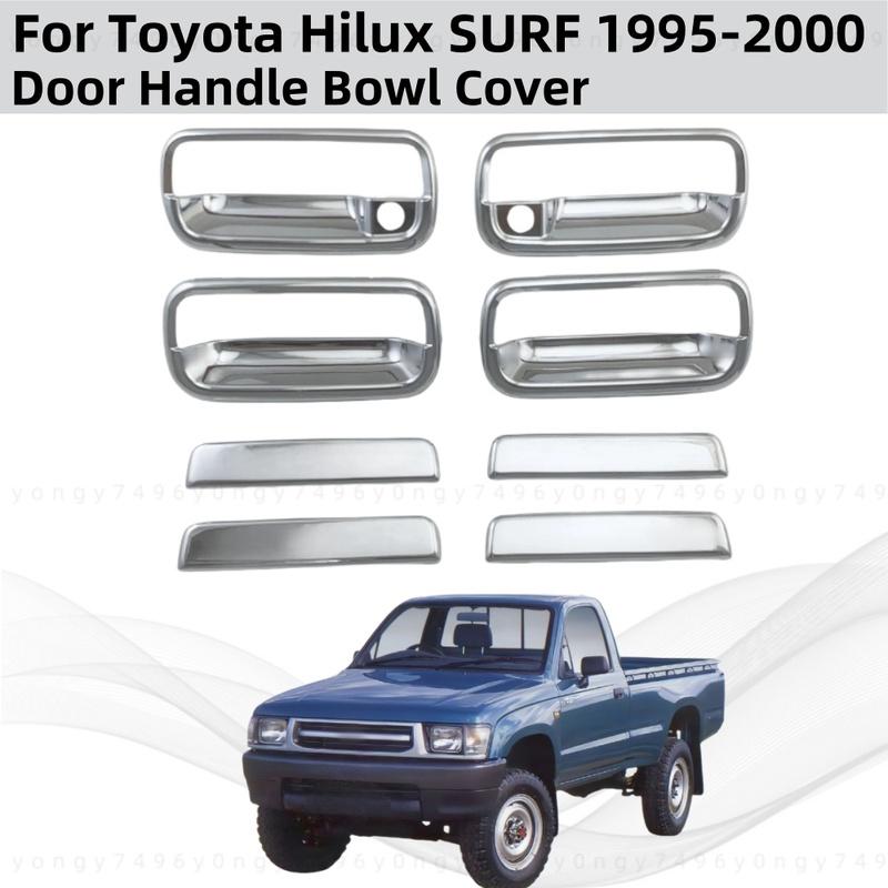 For Toyota Hilux SURF 1996 1997 1998 1999 2000 2001 ABS Chrome Car Accessories Plated Door Handle Bowl Covers Trim Paste Style
