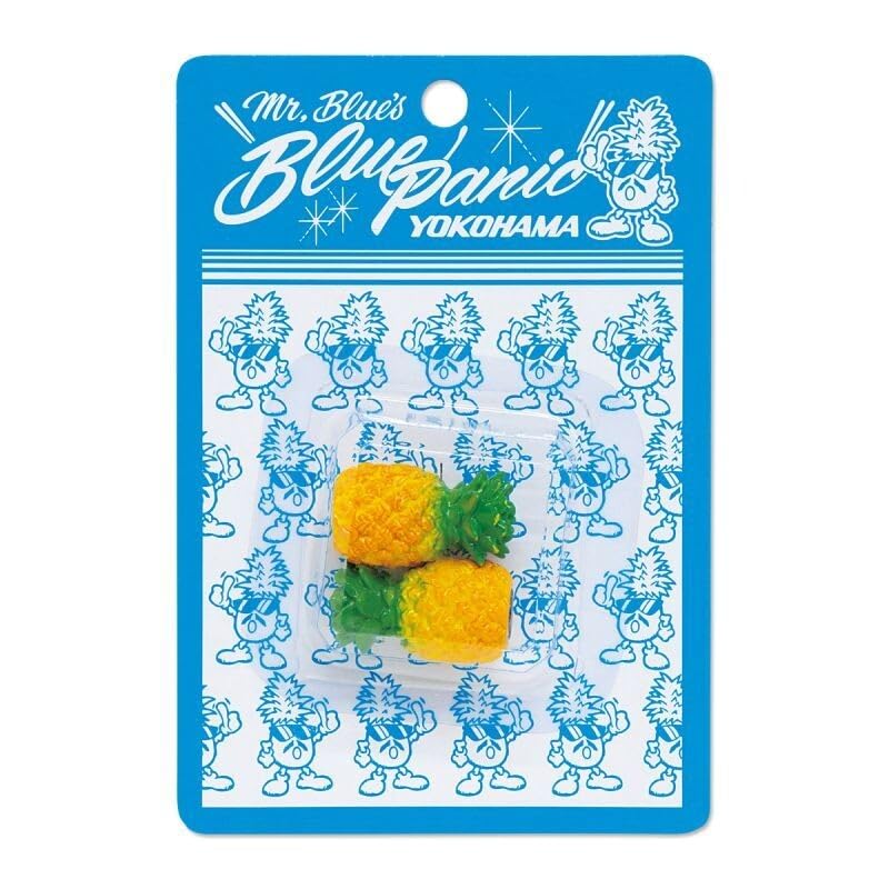 MOONEYES BLUE PANIC Original Pineapple Air Valve Stem Cap