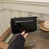 Trendy Small Square Bag With Decorative Stitching For Casual Outings And Shopping