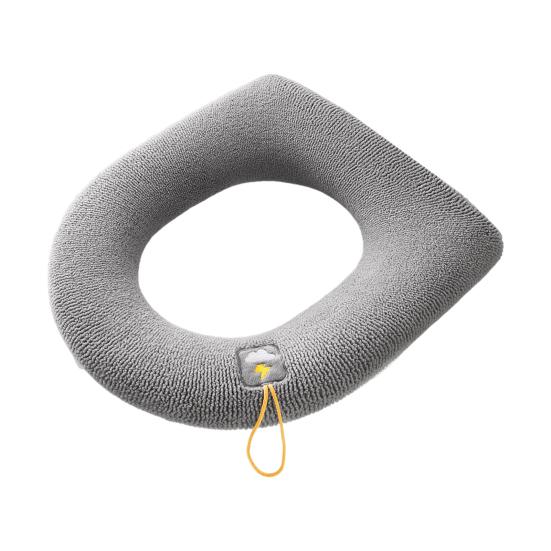 Closestool Pad Super Soft Wear Resistant Fabric Fade-resistant Toilet Seat Protective Mat for Home
