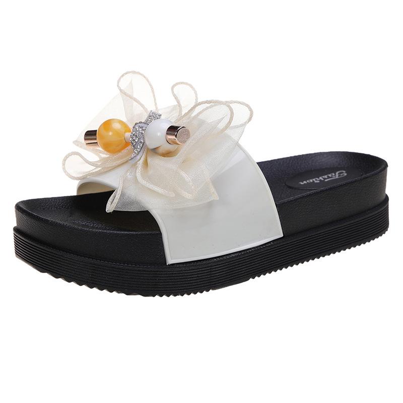 Internet celebrity cool slippers women's summer 2025 new muffin platform women's shoes comfortable wedge heel women's non-slip and wear-resistant