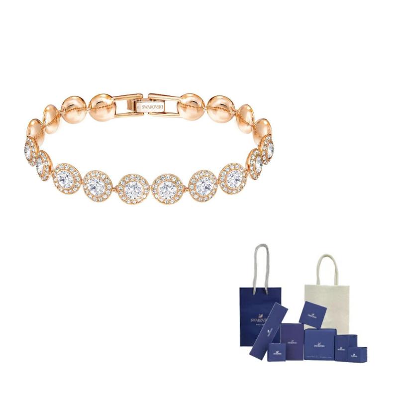 Swarovski Rose Gold tone Plated Bracelets Womens Rose Gold F (One Size Fits All)-Branded gift bag розового золота