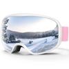 RIOROO Ski and Snowboard OTG Glasses Wide Field of Spherical UV for and Adults Goggles, Compatible, View, Lenses, 100% Protection, Anti-Fog,