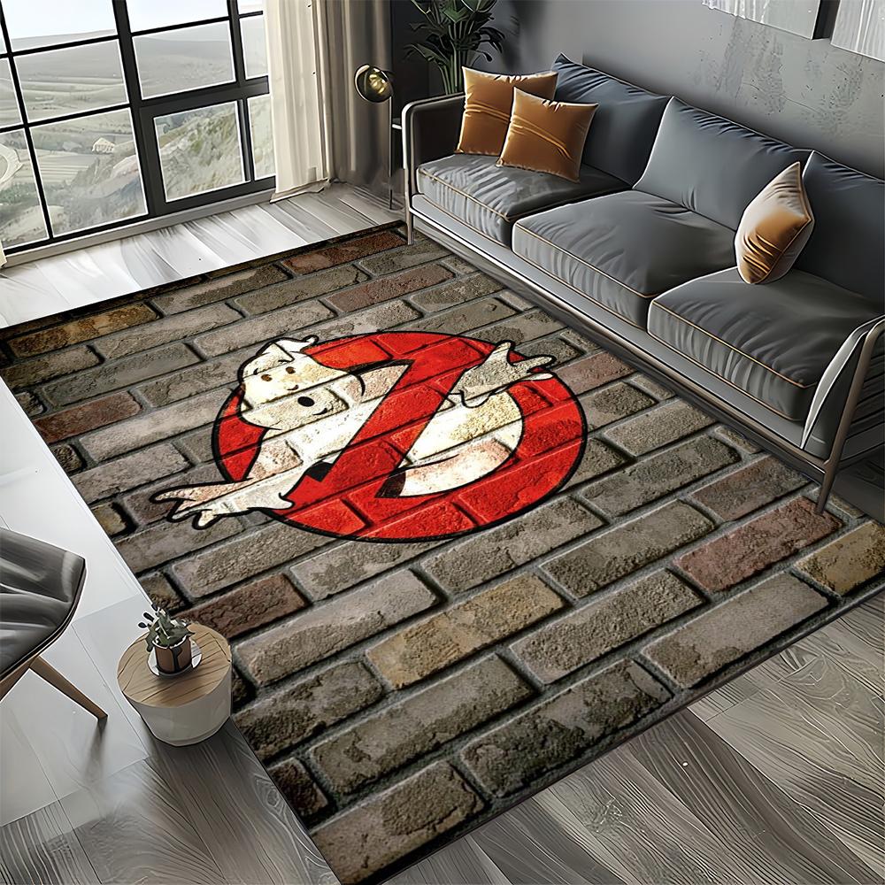 3D G-Ghostbusters 27 Style New Horror Movie Cartoon Carpet Rug for Living Room Bedroom Home Sofa Decoration,Non-slip Floor Mat