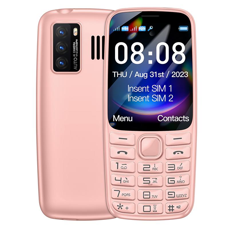 C99(H11) 4G Knap Mobiltelefon 2,4 tommer TFT Skærm Dual SIM Dual Standby 240x320 Stemme Konge Vækkeur 1500mAh Batteri Mini Lommelygte Telefon