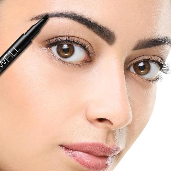 RENEE Browfill Eyebrow Pen- Black, Waterproof & Smudge-proof, One Swipe Application with Micro Precision, Natural & Long-lasting Finish