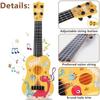 Mini Gitarre, Kindergitarre, Kunststoff Spielzeug Gitarre, Ukulele Gitarre Spielzeug, Gitarre Spielzeughen, Ukulele Kinder Mit 4 Verstellbaren Seiten