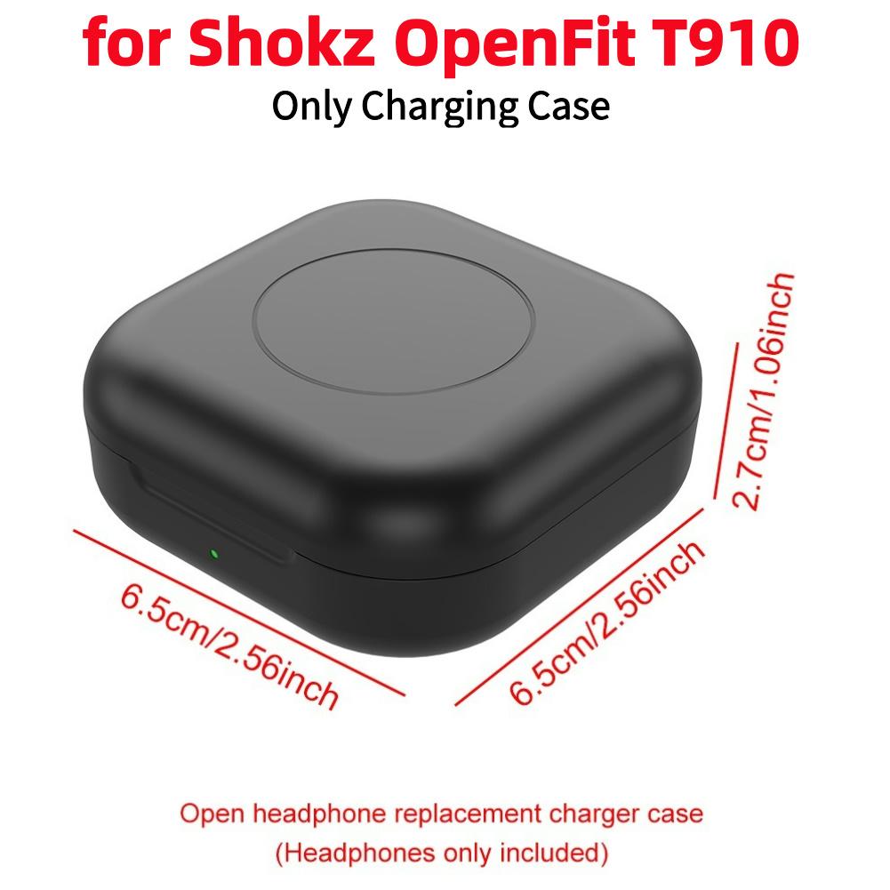 Charging Case with 600mAh Battery Replacement Charger Case Cover for Shokz OpenFit T910 Open Ear Headphones Charging Box