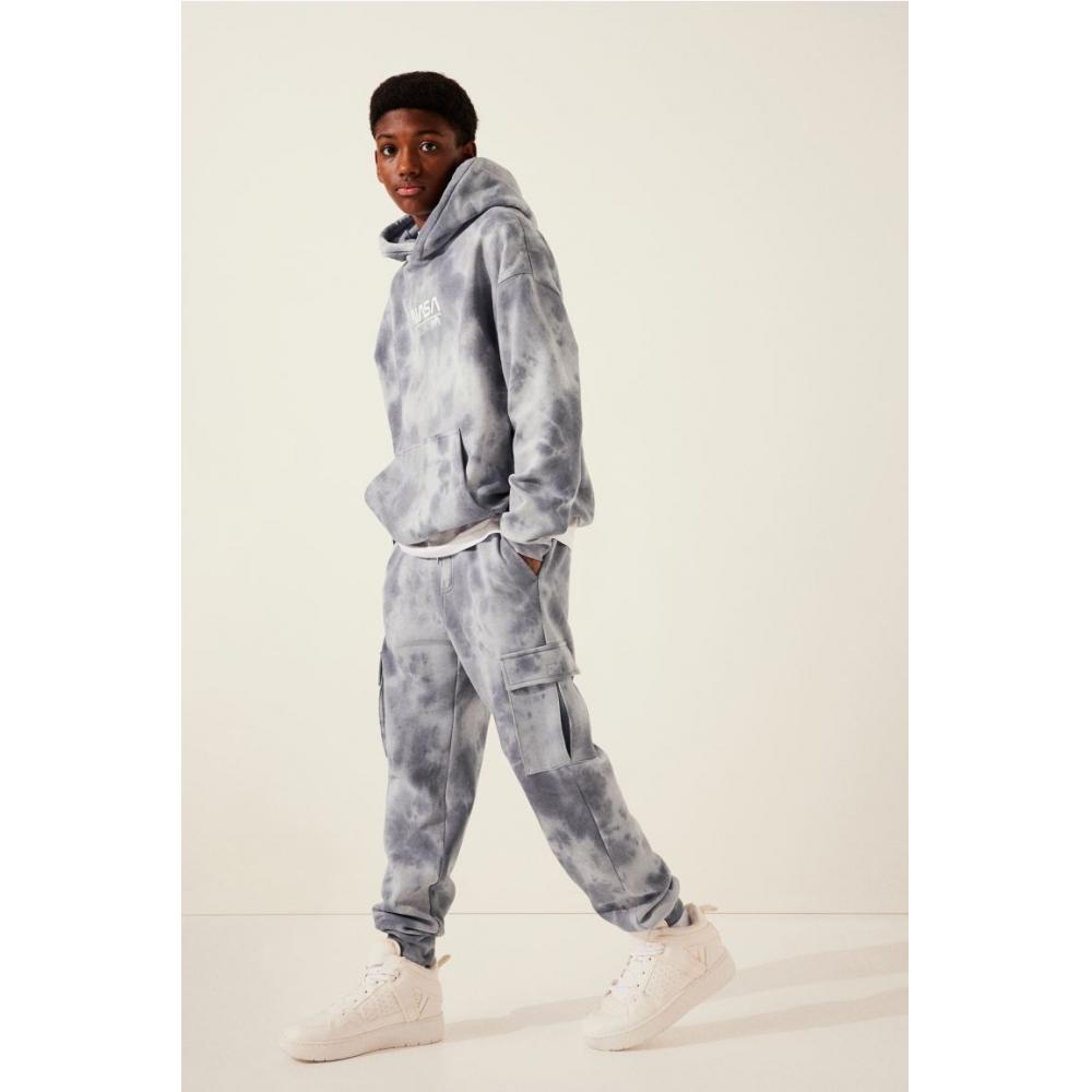 

Брюки-джоггеры HM Cargo Серые, цвета тай-дай