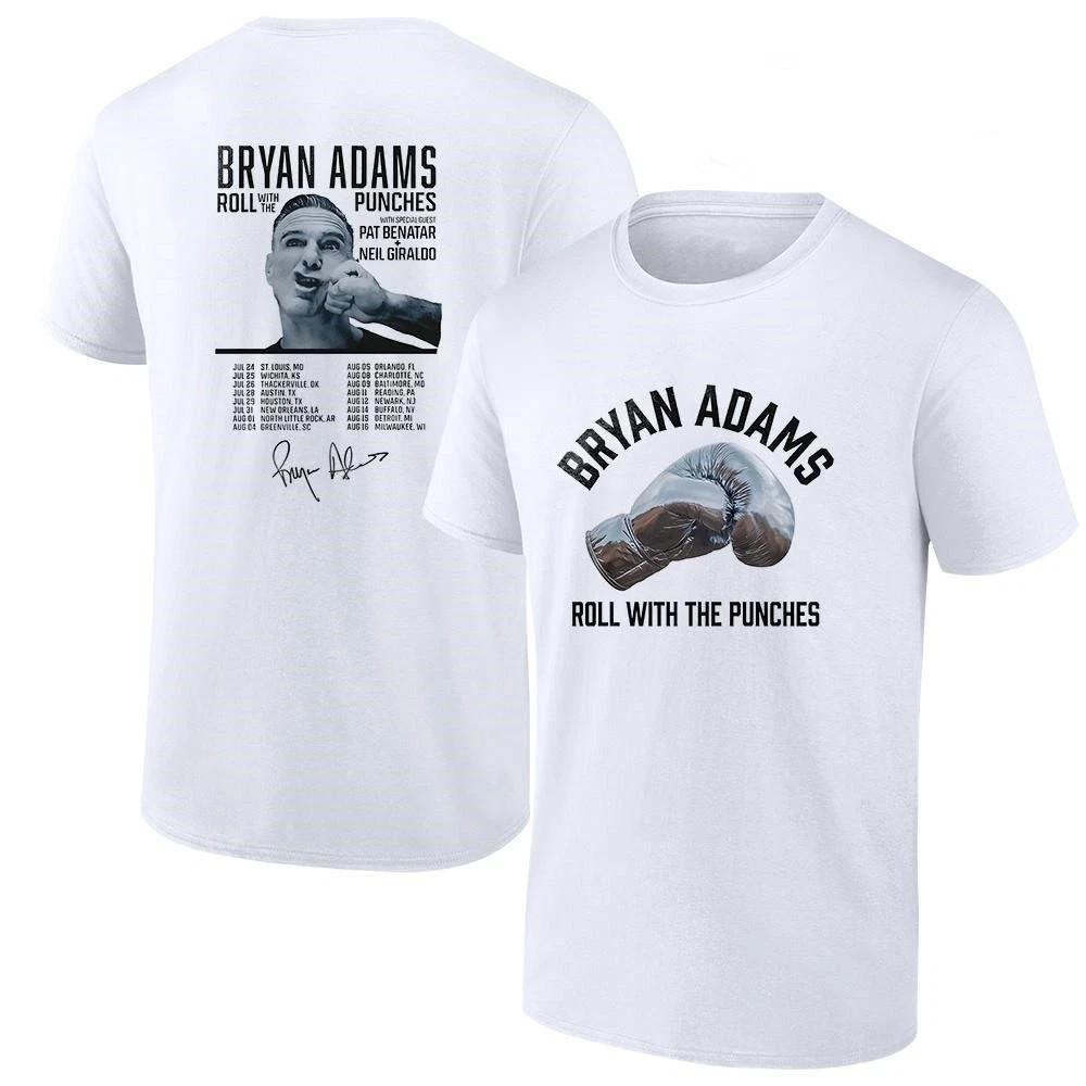 Bryan Adams Roll With the Punches Tour 2026 Shirt L gray