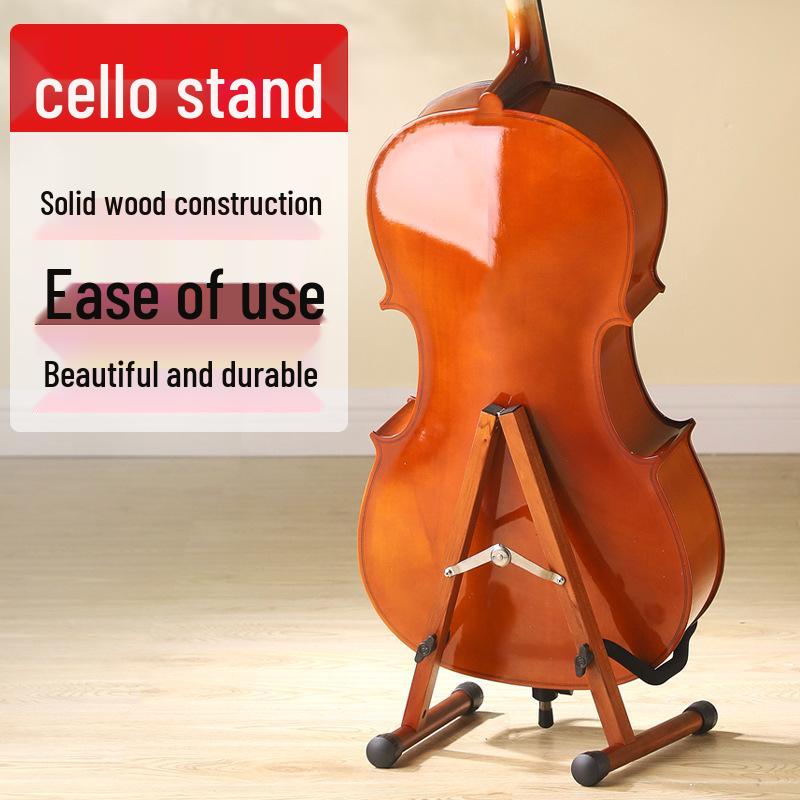 Universal Non-Slip Foldable Cello Display Stand for Home and Performance Use