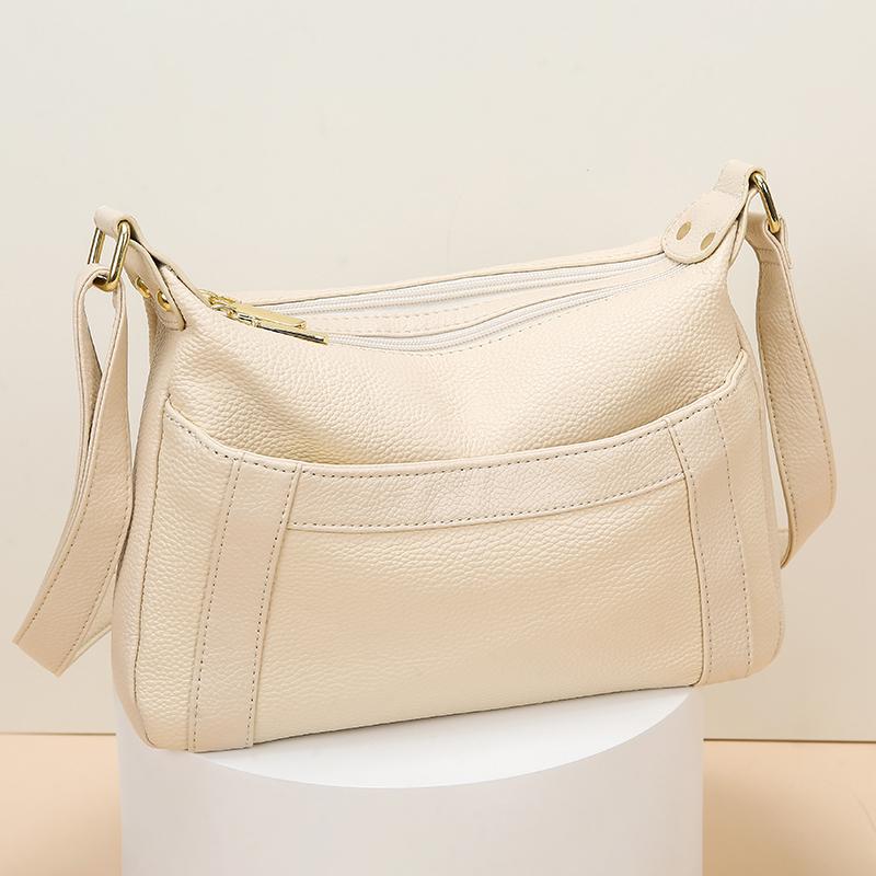 

Genuine Leather Women Tote Bag Luxury Soft Cowhide Ladies Shoulder Crossbody Bags Fashion Handbag Female Sac 27cm 9cm 17cm