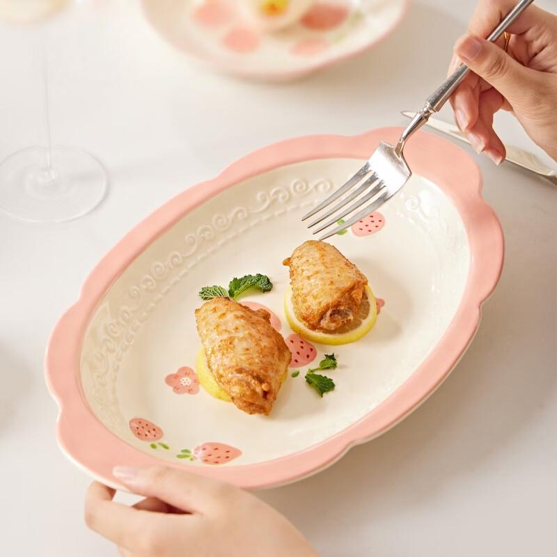 Hao Ya Cream Style Underglaze Ceramic Dinnerware Set