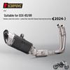 Stainless Steel Exhaust System for GSX8S/8R 2024: Full M11 Tail Header Modification