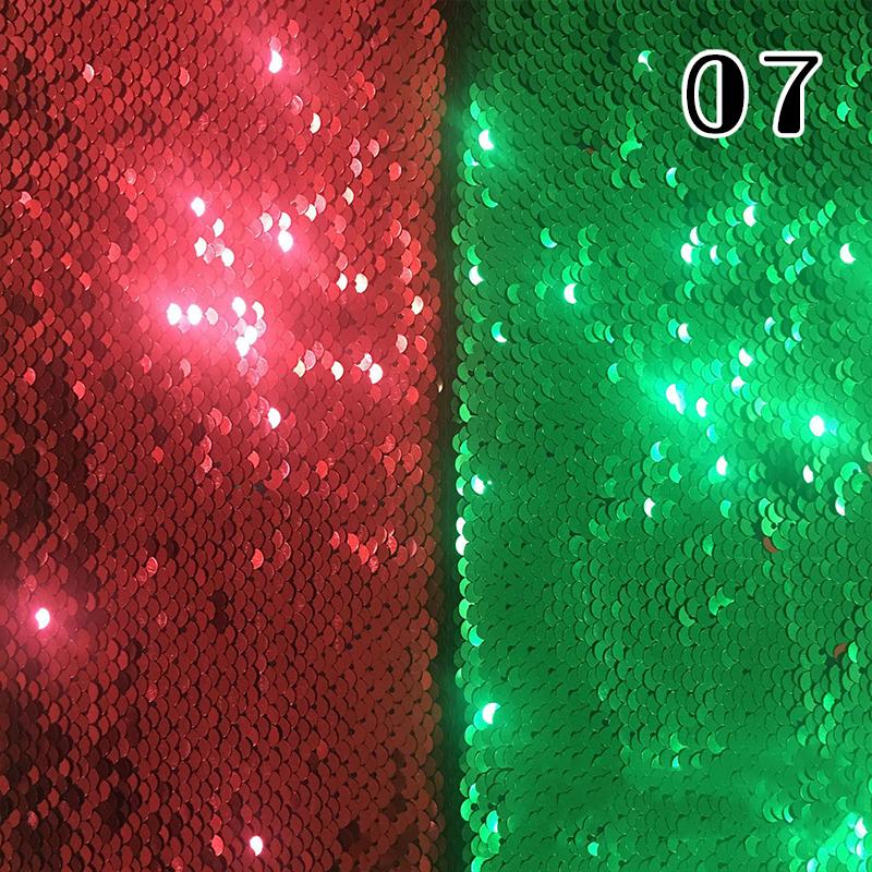 100x130cm Oboustranná 5mm Látka s rybími šupinkami Reverzibilní látka s flitry DIY Řemesla Šití Oděv Boty Pozadí Dekor