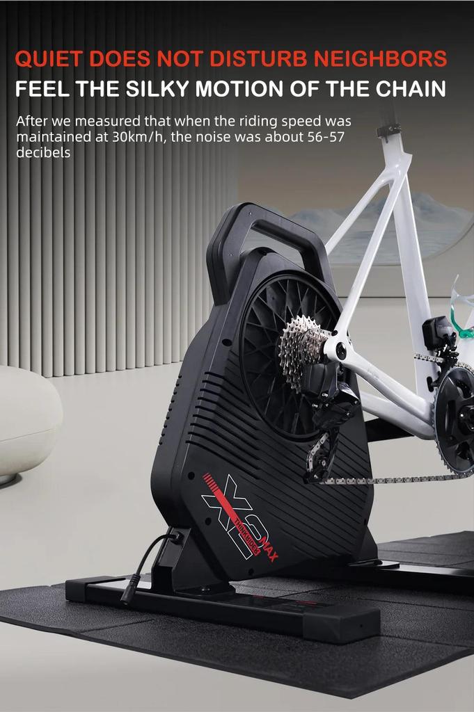 New ThinkRider X2Max Smart Bike Trainer MTB Road Bicycle Home Trainer Built-in Power Meter Power Meter Compatible