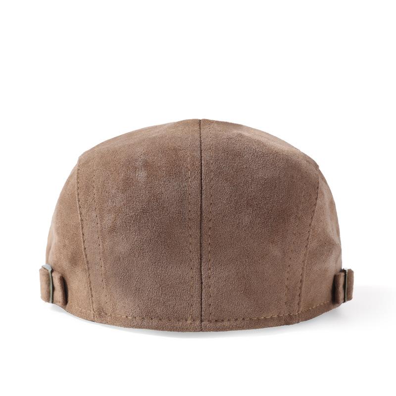Velvet Peaked Cap Beret Men Women Sun Hat Retro Forward Hat