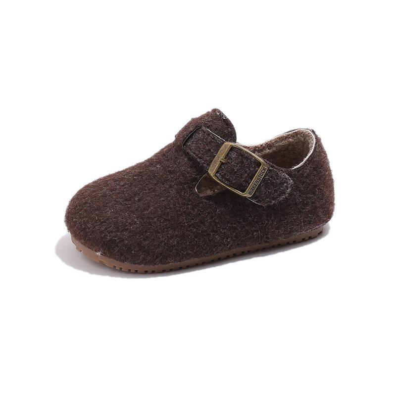 Birkenstock Winter 2025 Girls' Velvet Fur Shoes - Soft Sole, Thickened for Boys & Girls
