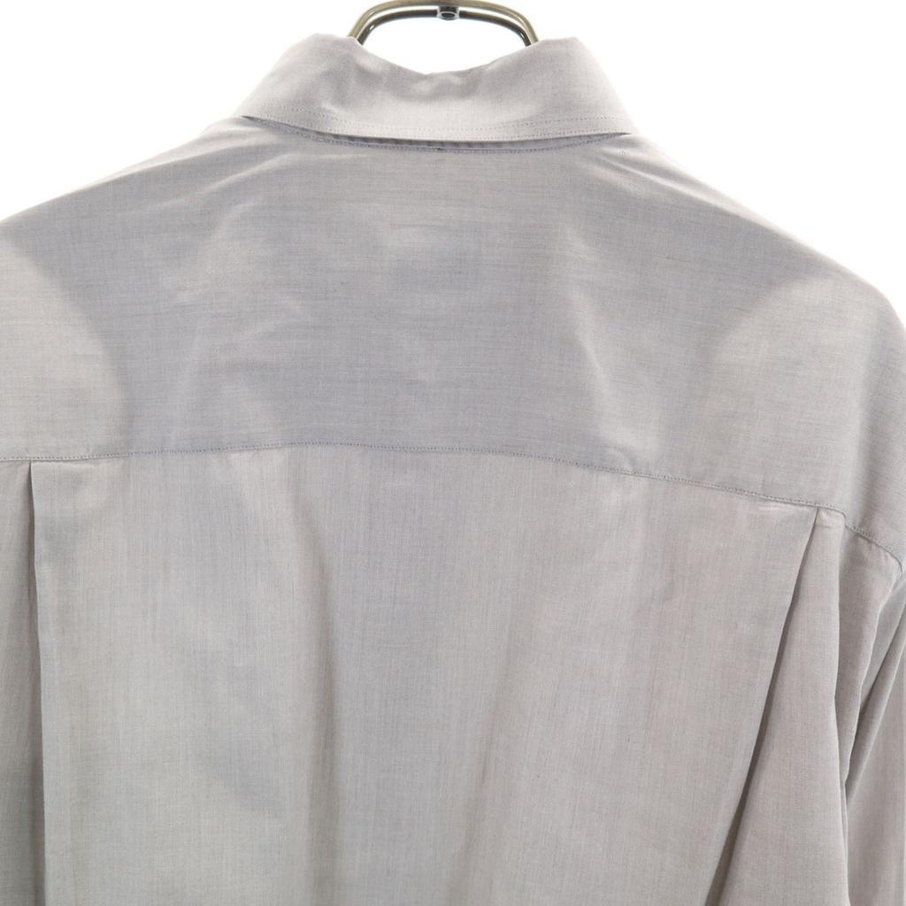 ARMANI COLLEZIONI Long sleeve Cotton shirt 41 Gray Men's Used