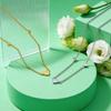 Simple Heart Necklace for Women Girls Stainless Steel Wedding Necklaces Waterproof Modern Party Daily Jewelry Gift