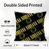 Band Smile-N-Nirvanaes-S Pillow Case Square Double‑Sided Print Cushion Case For Sofa Home Bedchamber Decor Gift