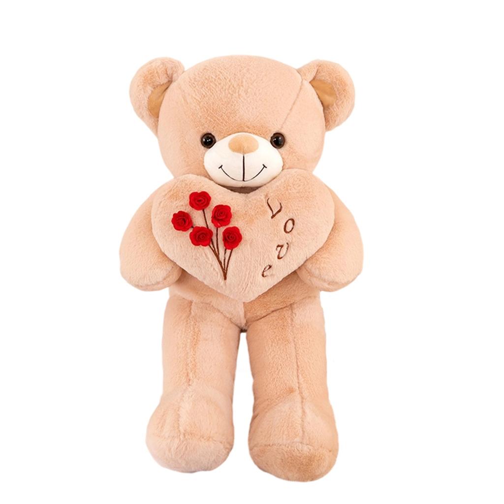 Cute Heart Hugging Bear Doll Plush Toy Cute Valentine's Day Confession Gift
