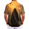 Men's Halloween Print Short Sleeve T-Shirt Stylish Casual Top