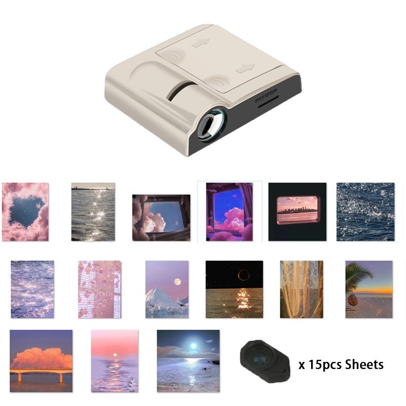 Christmas Projection Lamp Earth Sun Beach Galaxy Landscape Sunset Projector Novelty Atmosphere Light Christmas Photo Props